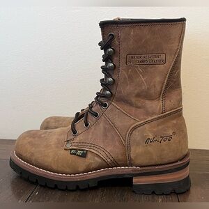 ADT Women's Tan Combat Boots